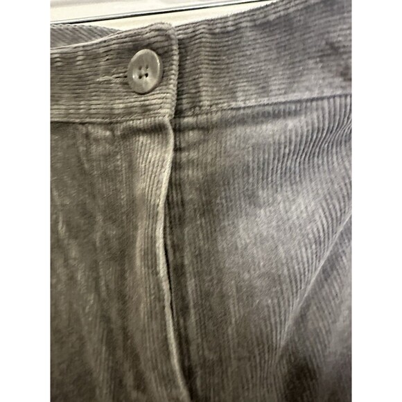LL Bean Womens Pants 16P Corduroy Gray Favorite Fit Pockets Casual Office Career - Picture 4 of 12
